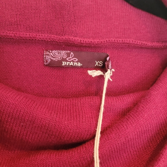 PRANA Kaya sweater dress: Plum Red - Picture 2 of 4